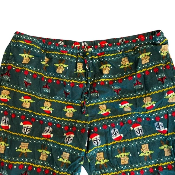 Hanna Andersson Baby Yoda‎ Pants Mandalorian Women's Size 2XL Chrsitmas Pajamas - Picture 3 of 7